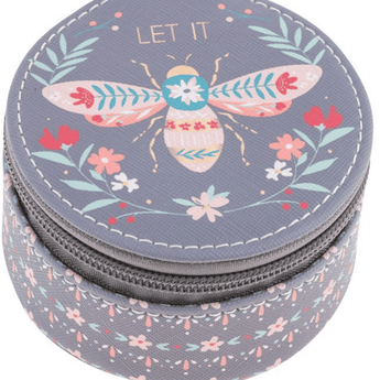 Travel Round Container - Bee - Ruffled Feather