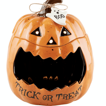 Trick Or Treat Jack - O - Lantern Container - Ruffled Feather