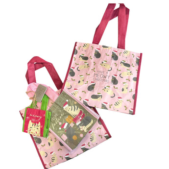 Recycled Gift Bags-S/3-cat