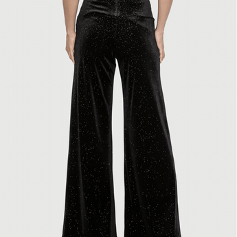 Velvet Shimmer Wide Leg Pant - Ruffled Feather