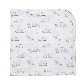 Welcome Wagon Swaddle Blanket - Ruffled Feather