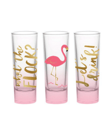 What the Flock? Shot Glass Set - Ruffled Feather