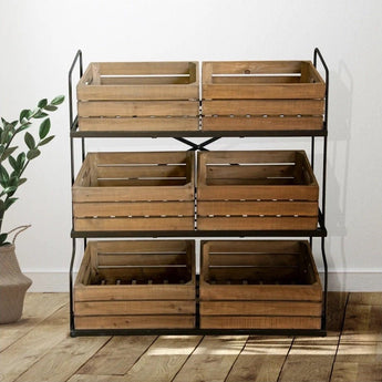 Wood Storage Bins - Ruffled Feather