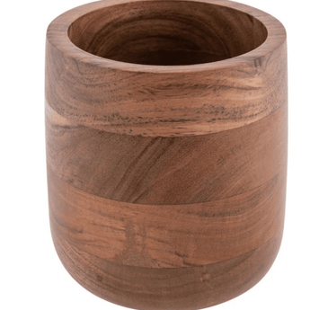 Wooden Crock Large - Ruffled Feather