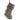 22" Gray Three Tone Faux Fur Stocking