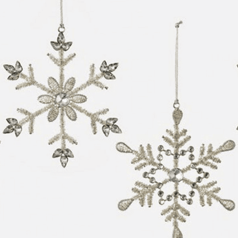 Beaded Snowflake Ornament