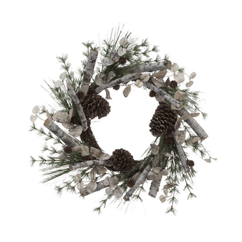 Birch and Pine Wreath